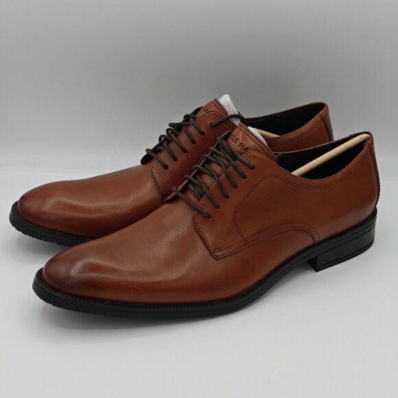 Cole Haan Men’s Leather Modern Essentials Plain Toe Oxford Shoe British Tan main image 7